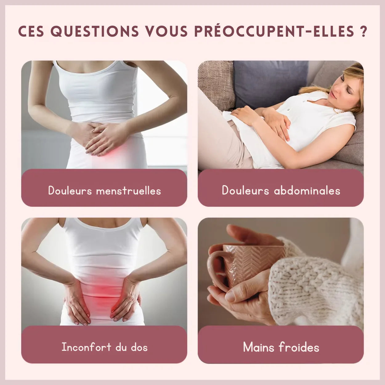 Ceinture menstruelle chauffante