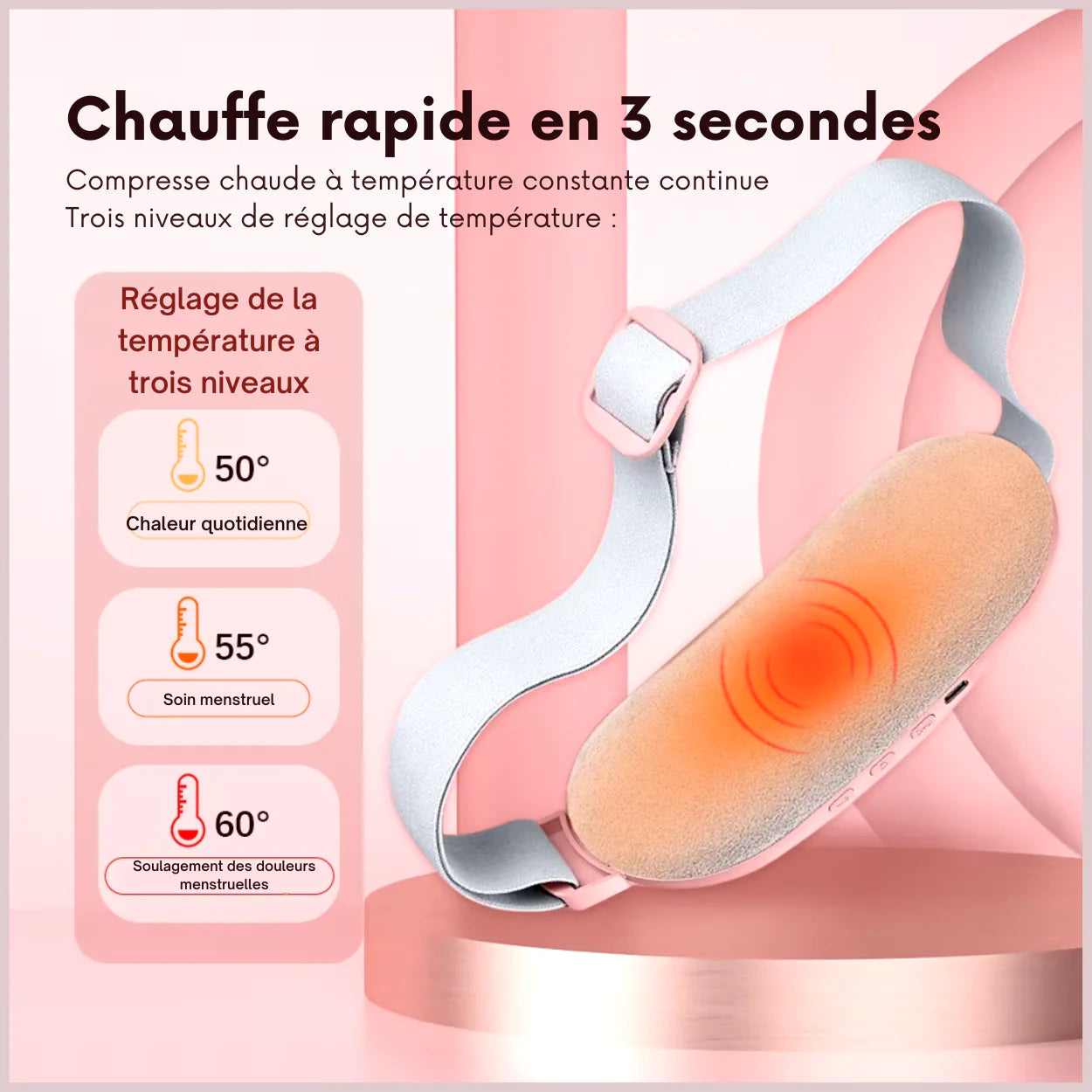 Ceinture menstruelle chauffante